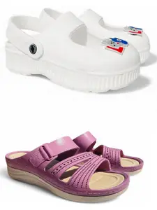 FABBMATE Women Open Toe Flats