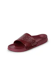 FABBMATE Women Self Design Open Toe Sliders Flip Flops