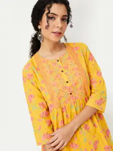 max Women Ethnic Motifs Printed A-Line Kurti