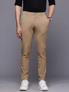 Louis Philippe Ath.Work Men Comfy Tapered Fit Smart Casual Chinos Trousers