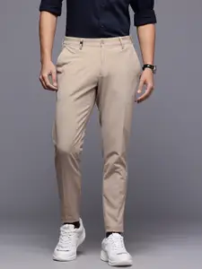 Louis Philippe Ath.Work Men Comfy Tapered Fit Smart Casual Chinos Trousers