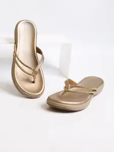 Monrow Women Embellished Casual Open Toe Flats