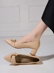 Inc 5 Women Pointed Toe Block Heel Pumps