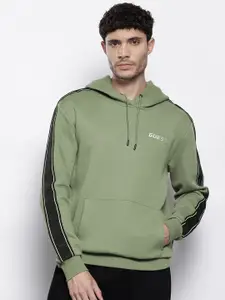 GUESS Men Taping Detail Hooded Sweatshirt