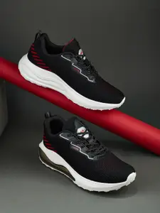 Campus Pivot Men Textured Round Toe Lace Ups Running Non-Marking Shoes