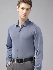 Van Heusen Slim Fit Textured Formal Shirt