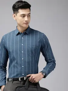 Van Heusen Pure Cotton Checked Slim Fit Formal Shirt