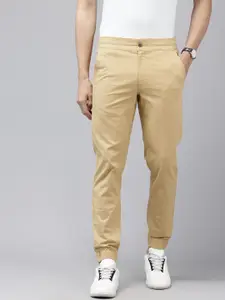 Van Heusen Men Textured Joggers Trousers