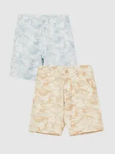 Fame Forever by Lifestyle Boys Pack of 2 Floral Printed Denim Shorts