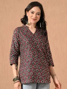 Anouk Rustic Women Ethnic Motifs Printed Pure Cotton Kurti
