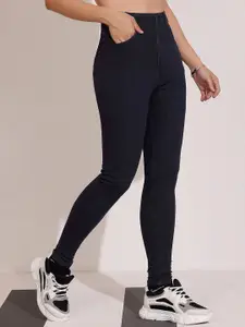 DOLCE CRUDO Lime Love Women Skinny Fit High-Rise Stretchable Jeans