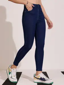 DOLCE CRUDO Women Skinny Fit High-Rise Stretchable Jeans