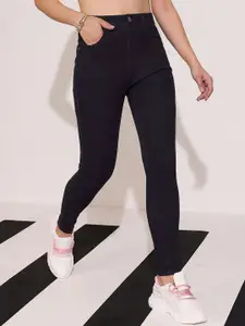 DOLCE CRUDO Women Skinny Fit High-Rise Stretchable Jeans