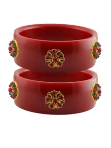 Vidhya Kangan Red Plastic Bangles