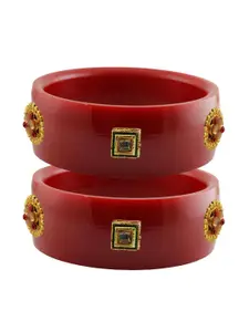 Vidhya Kangan Red Plastic Bangles
