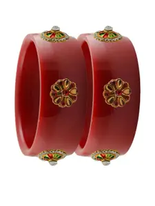 Vidhya Kangan Red Plastic Bangles