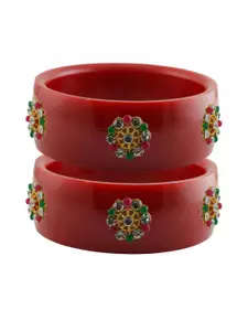 Vidhya Kangan Red Plastic Bangles