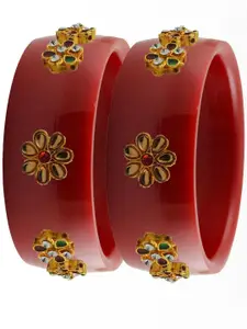 Vidhya Kangan Multi-Coloured Brass Bangles
