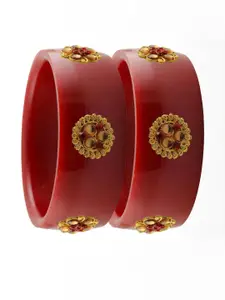 Vidhya Kangan Red Plastic Bangles
