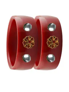 Vidhya Kangan Multi-Coloured Brass Bangles