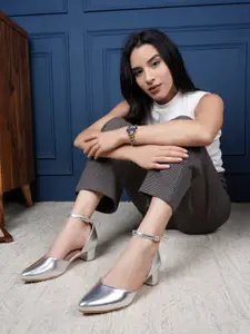 Lavie Women Round Toe Block Pumps with Buckle