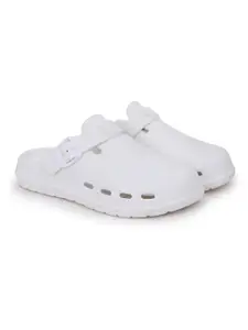 Pampy Angel Men White Croslite Clogs
