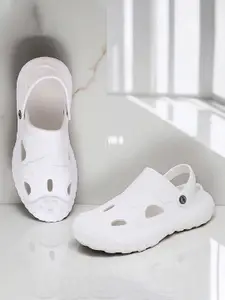 Pampy Angel Men White Croslite Clogs