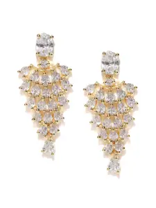 Jewels Galaxy Gold-Plated Handcrafted Classic Drop Earrings