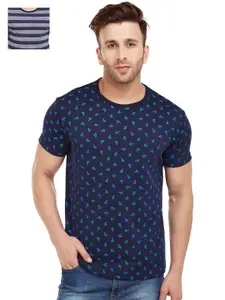 MACK JONNEY Men Pack of 2 Round Neck T-shirt