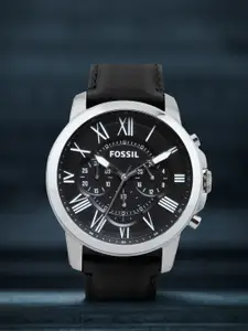 Fossil Men Black Dial Chronograph Watch FS4812I