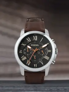 Fossil Men Black Dial Chronograph Watch FS4813I