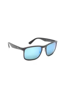 Ray-Ban Men Polarised & Mirrored Wayfarer Sunglasses 0RB4264601SA158