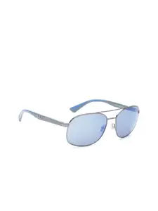 Ray-Ban Men Mirrored Rectangle Sunglasses 0RB3593004/5558