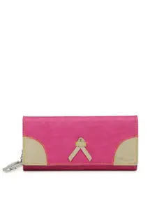 Butterflies Women Pink Solid Two Fold Wallet