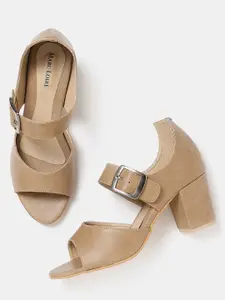 Marc Loire Women Brown Solid Sandals