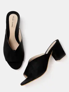 Marc Loire Women Black Solid Sandals