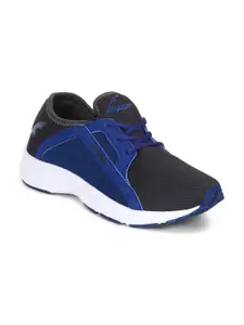 FURO by Red Chief Men Blue & Black Mesh Mid-Top Running Shoes