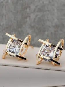 OOMPH Gold-Toned Square Studs