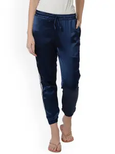 Da Intimo Women Blue Solid Lounge Pants DIL125