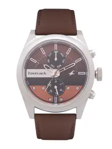 Fastrack Men Brown Analogue Watch