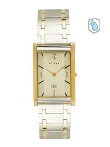 Titan Men Beige Analogue Watch