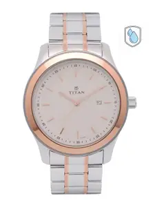 Titan Regalia Baron Men White Analogue watch NL1627KM01