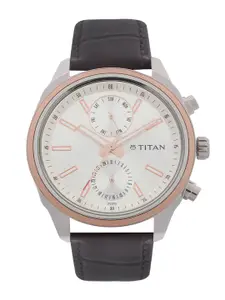 Titan On Trend Men Silver Analogue watch NL1733KL02