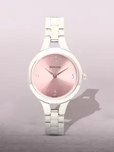 Sonata Steel Daisies Women Pink Analogue watch NL8151SM03