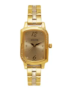 Sonata Women Gold-Toned Analogue Watch NK87001BM01