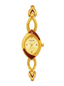 Sonata Women Gold-Toned Analogue Watch