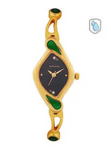 Sonata Women Black Analogue Watch NK8073YM02