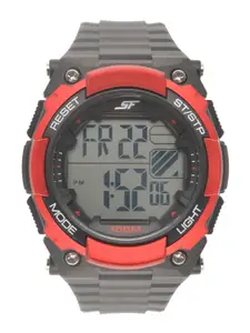 Sonata Men Red Digital Watch 77081PP01