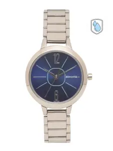 Sonata Steel Daisies Women Blue Analogue watch NL8141SM03