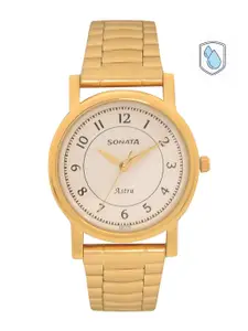 Sonata Men White Analogue Watch 77049YM03C